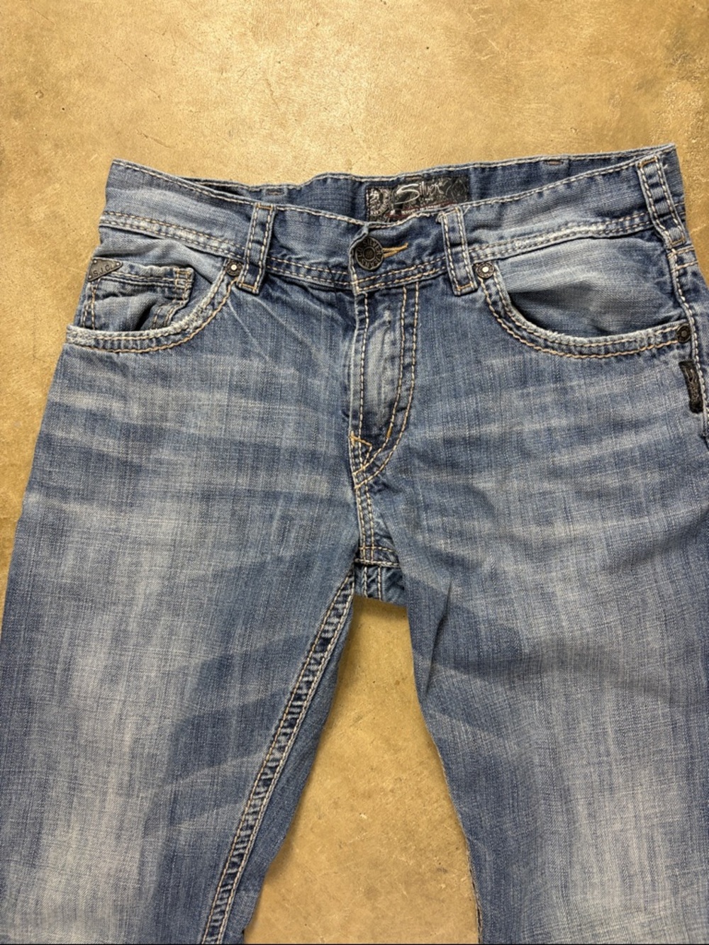 Silver Jeans Men's Light Blue Slim Straight Denim W32 L34